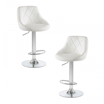 Набор 2 шт Стул барный DOBRIN LOGAN, белый