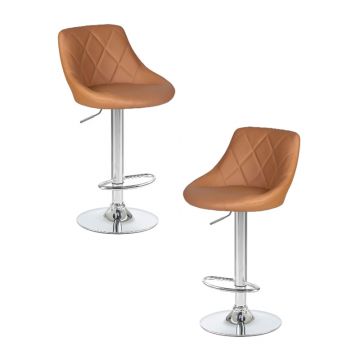 Набор 2 шт Стул барный DOBRIN LOGAN, мокко