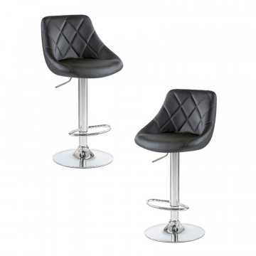 Набор 2 шт Стул барный DOBRIN LOGAN, чёрный