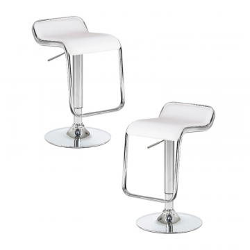 Набор 2 шт Стул барный DOBRIN CRACK, белый