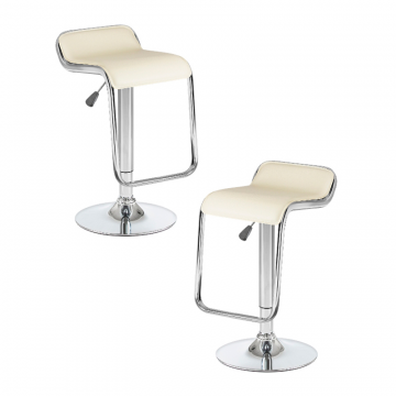 Набор 2 шт Стул барный DOBRIN CRACK, кремовый