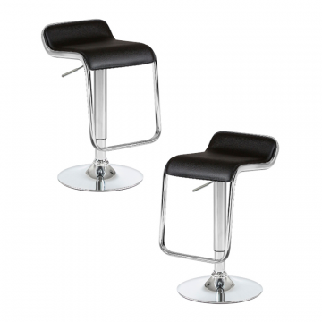 Набор 2 шт Стул барный DOBRIN CRACK, чёрный