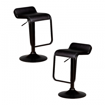 Набор 2 шт Стул барный DOBRIN CRACK BLACK, черный