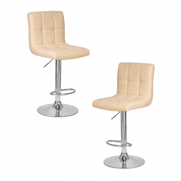 Набор 2 шт Стул барный DOBRIN CANDY, кремовый
