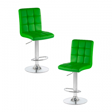 Набор 2 шт Стул барный DOBRIN KRUGER, зелёный