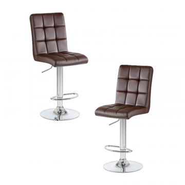 Набор 2 шт Стул барный DOBRIN KRUGER, коричневый