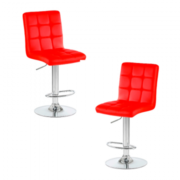 Набор 2 шт Стул барный DOBRIN KRUGER, красный