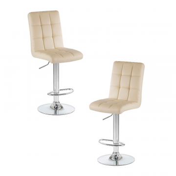 Набор 2 шт Стул барный DOBRIN KRUGER, кремовый
