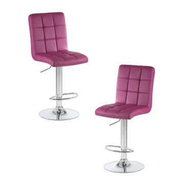 Набор 2 шт Стул барный DOBRIN KRUGER, фиолетовый