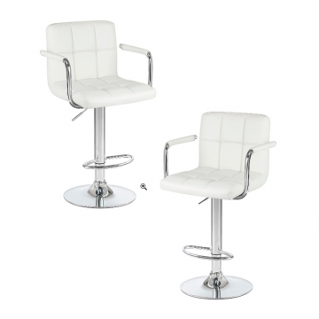 Набор 2 шт Стул барный DOBRIN KRUGER ARM, белый