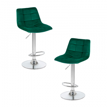 Набор 2 шт Стул барный DOBRIN TAILOR, зеленый велюр (MJ9-88)