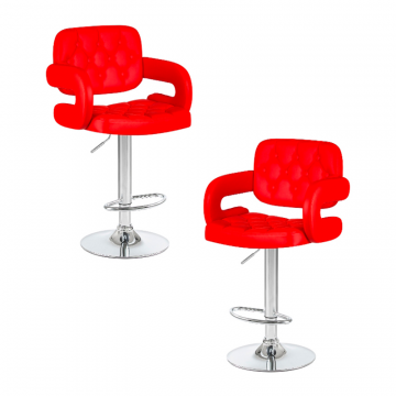 Набор 2 шт Стул барный DOBRIN TIESTO, красный