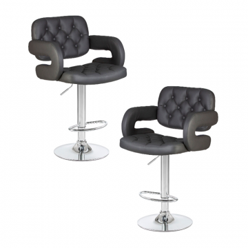 Набор 2 шт Стул барный DOBRIN TIESTO, серый