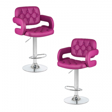 Набор 2 шт Стул барный DOBRIN TIESTO, фиолетовый