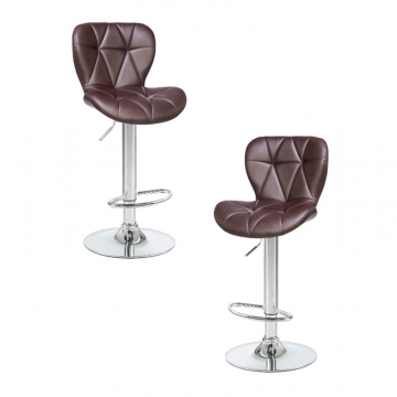 Набор 2 шт Стул барный DOBRIN BARNY, коричневый