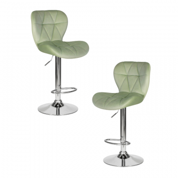 Набор 2 шт Стул барный DOBRIN BARNY, мятный велюр (MJ9-87)