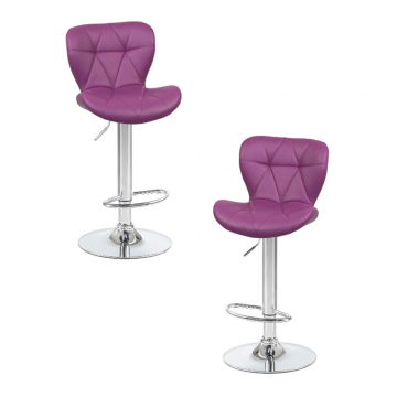 Набор 2 шт Стул барный DOBRIN BARNY, фиолетовый