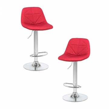 Набор 2 шт Стул барный DOBRIN DINA, бордовый
