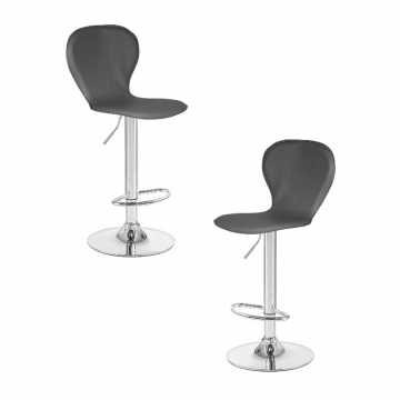 Набор 2 шт Стул барный DOBRIN ELISA, серый