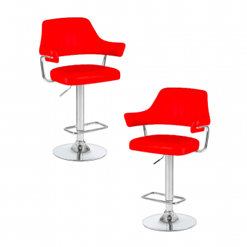 Набор 2 шт Стул барный DOBRIN CHARLY, красный