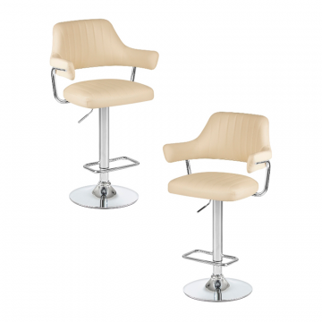 Набор 2 шт Стул барный DOBRIN CHARLY, кремовый