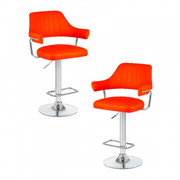 Набор 2 шт Стул барный DOBRIN CHARLY, оранжевый