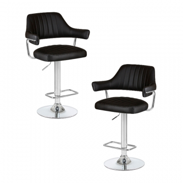 Набор 2 шт Стул барный DOBRIN CHARLY, чёрный