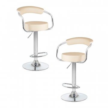 Набор 2 шт Стул барный DOBRIN MARTA, кремовый