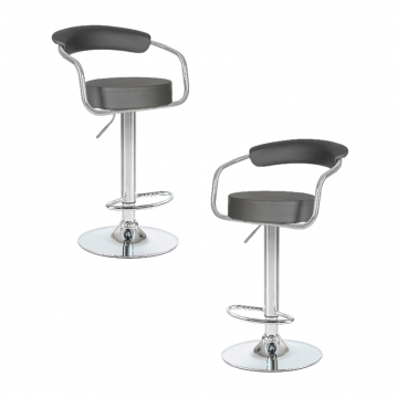 Набор 2 шт Стул барный DOBRIN MARTA, серый