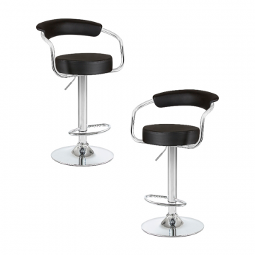 Набор 2 шт Стул барный DOBRIN MARTA, чёрный