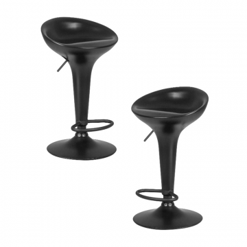 Набор 2 шт Стул барный DOBRIN BOMBA BLACK, чёрный