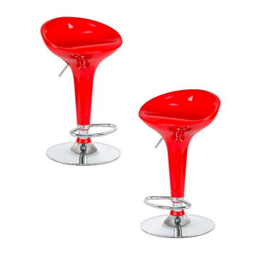 Набор 2 шт Стул барный DOBRIN BOMBA, красный