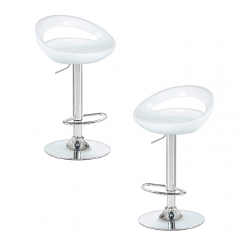 Набор 2 шт Стул барный DOBRIN DISCO, белый