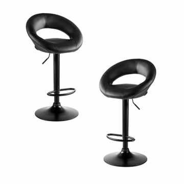 Набор 2 шт Стул барный DOBRIN MIRA BLACK, чёрный