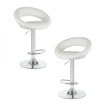 Набор 2 шт Стул барный DOBRIN MIRA, белый