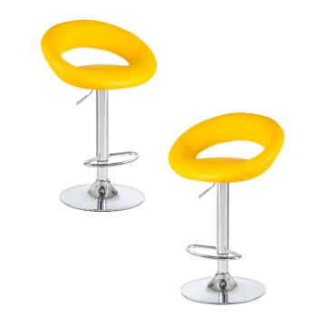 Набор 2 шт Стул барный DOBRIN MIRA, жёлтый