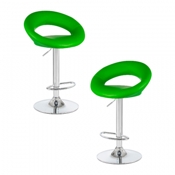 Набор 2 шт Стул барный DOBRIN MIRA, зелёный