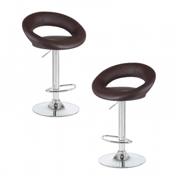 Набор 2 шт Стул барный DOBRIN MIRA, коричневый