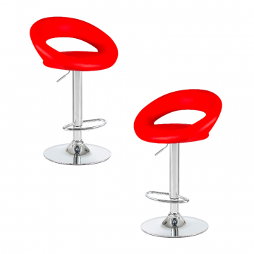 Набор 2 шт Стул барный DOBRIN MIRA, красный