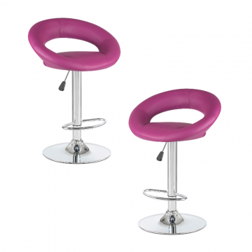 Набор 2 шт Стул барный DOBRIN MIRA, фиолетовый