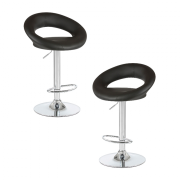 Набор 2 шт Стул барный DOBRIN MIRA, чёрный