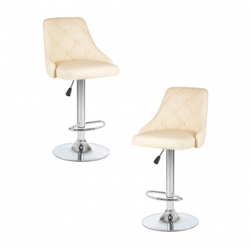 Набор 2 шт Стул барный DOBRIN JOSEPH, кремовый