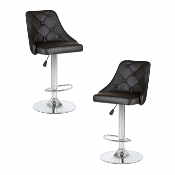 Набор 2 шт Стул барный DOBRIN JOSEPH, чёрный