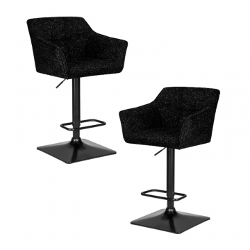 Набор 2 шт Стул барный DOBRIN RALF, черный твид (LEO18)