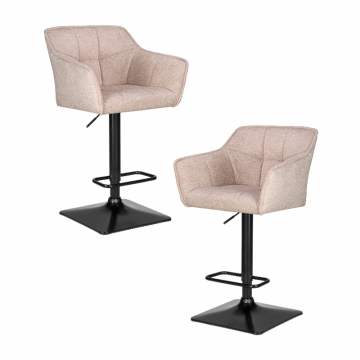 Набор 2 шт Стул барный DOBRIN RALF, бежевый твид (LEO26)
