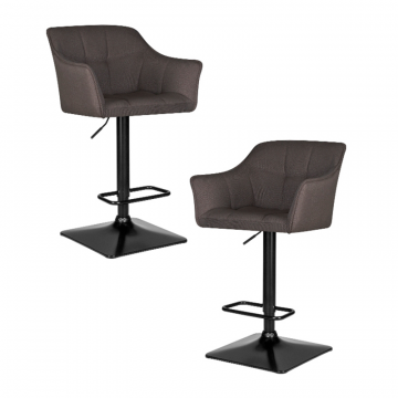 Набор 2 шт Стул барный DOBRIN RALF, темно-серый (LAR-106D-26)