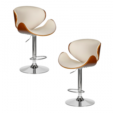 Набор 2 шт Стул барный DOBRIN JACK, цвет кремовый 502-A-4