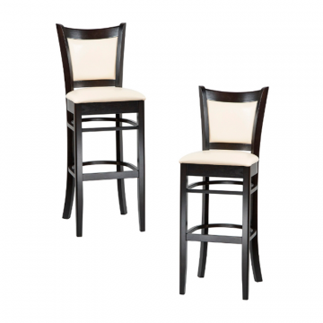 Набор 2 шт Стул барный DOBRIN GARRY BAR, капучино, кремовый
