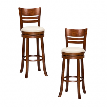 Набор 2 шт Стул барный DOBRIN WILLIAM BAR, шоколад, кремовый