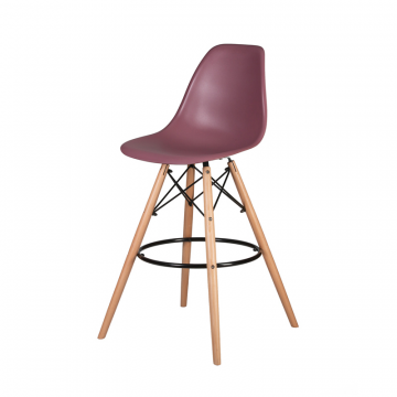 Набор 2 шт Стул барный DOBRIN DSW BAR, ножки светлый бук, цвет пыльная роза (NX-P-11)